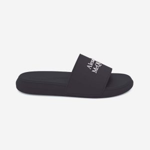 Alexander Mcqueen Unisex Pool Slide in NavyWhite