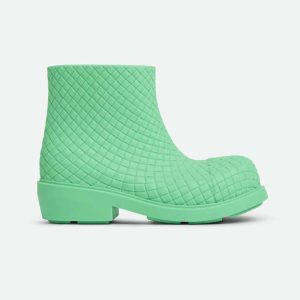 Bottega Veneta Unisex Fireman Ankle Boot-Green