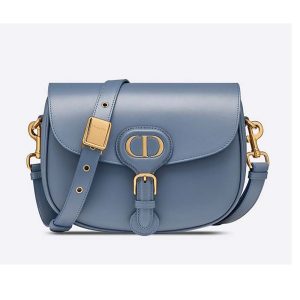 Dior Women Medium Dior Bobby Bag Denim Blue Box Calfskin-Navy