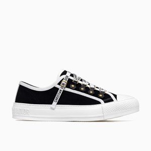 Dior Women Shoes Low-Top Trainer in Canvas-Black