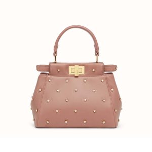 Fendi Women Peekaboo XS Leather Mini-Bag-Pink