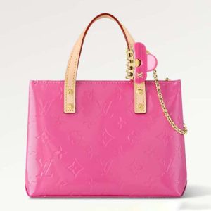 Louis Vuitton LV Women Reade PM Neon Pink Monogram Vernis Embossed Cowhide Leather M24028