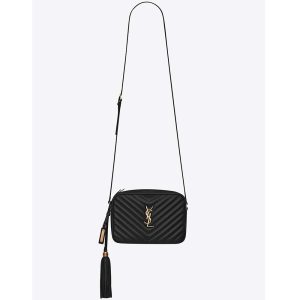 Saint Laurent YSL Women Lou Camera Bag Matelasse Leather-Gold