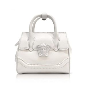 Versace Palazzo Empire Medium Bag in Calf Leather-White