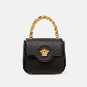 Versace Women La Medusa Mini Bag-Black 1003016-DVIT2T_1B00V