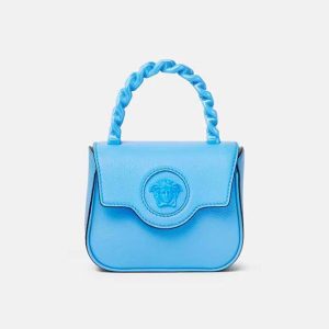 Versace Women La Medusa Mini Bag-Blue 1003016-DVIT2T_1U38V