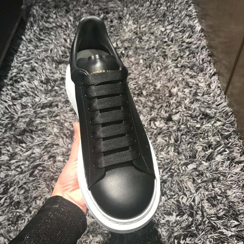 Alexander Mcqueen Unisex Oversized Sneaker with Black Matte Calf Leather - Image 7