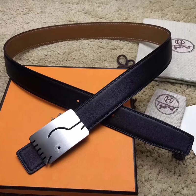 Hermes Men A Cheval Belt Buckle & Reversible Leather Strap 32 mm - Image 2