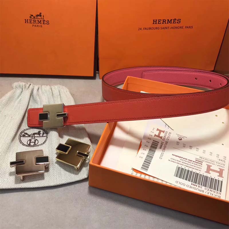 Hermes Women Eileen Buckle & Reversible Leather Strap 24 mm - Image 2
