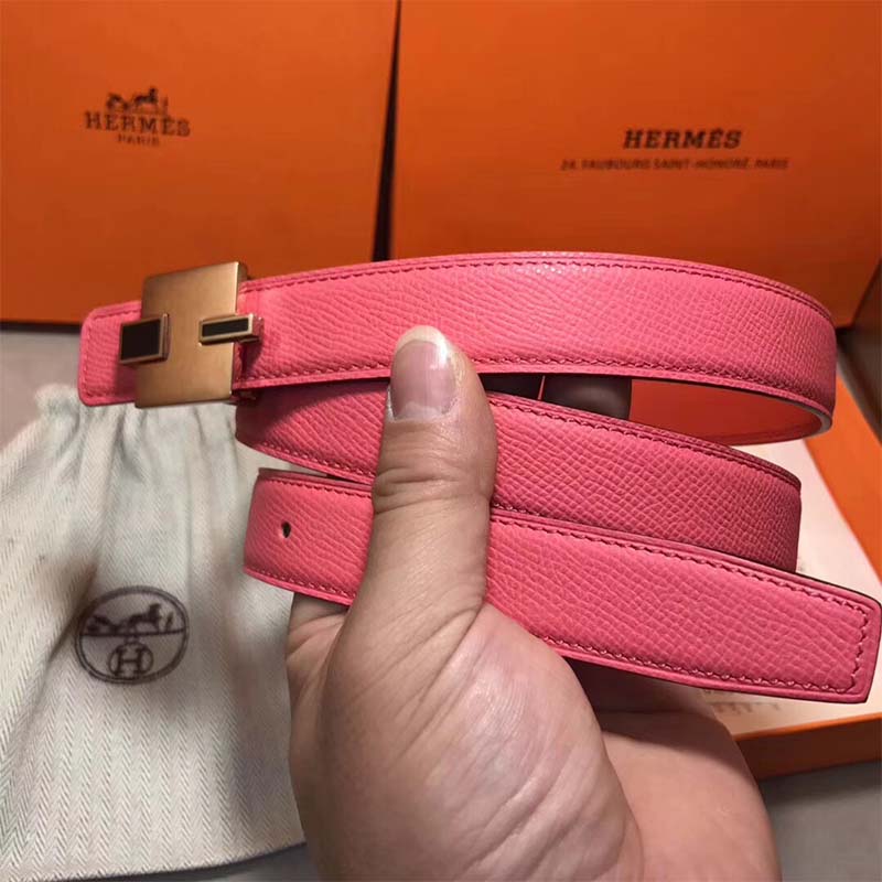 Hermes Women Eileen Buckle & Reversible Leather Strap 24 mm - Image 10