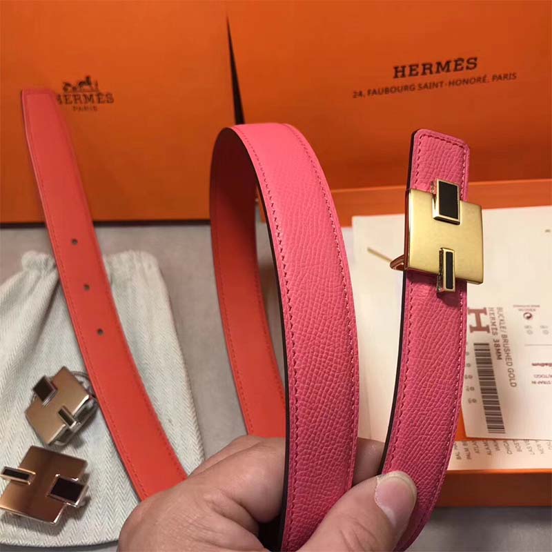 Hermes Women Eileen Buckle & Reversible Leather Strap 24 mm - Image 8