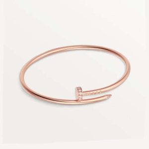 Cartier Women Juste Un Clou Bracelet Small Model in Rose Gold with Diamonds