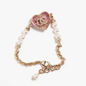 Chanel Women Bracelet in Metal Glass Pearls & Strass (1) Chanel Women Bracelet in Metal Glass Pearls
