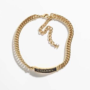Chanel Women Choker in Gold & Black ABA767 B10895 NN920