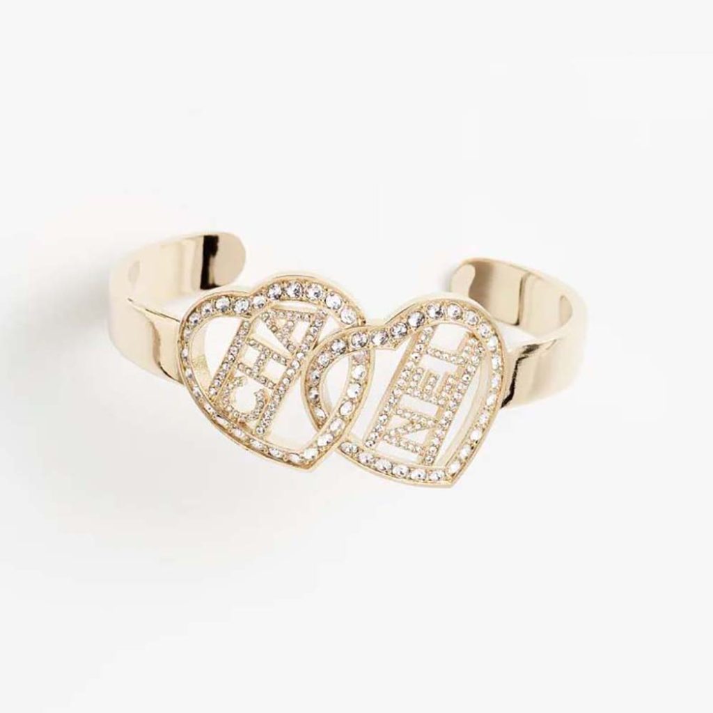 Home 8 Chanel Women Cuff in Metal and Strass