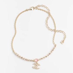 Chanel Women Necklace in Metal Glass Pearls & Strass