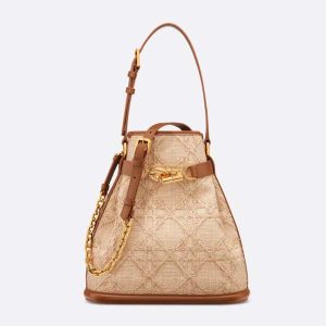 Dior Women Medium C’est Dior Bag Natural Cannage Raffia
