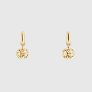 Gucci Women GG Running Yellow Gold Earrings