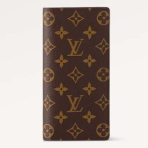 Louis Vuitton LV Unisex Brazza Wallet Brown Monogram Canvas M66540