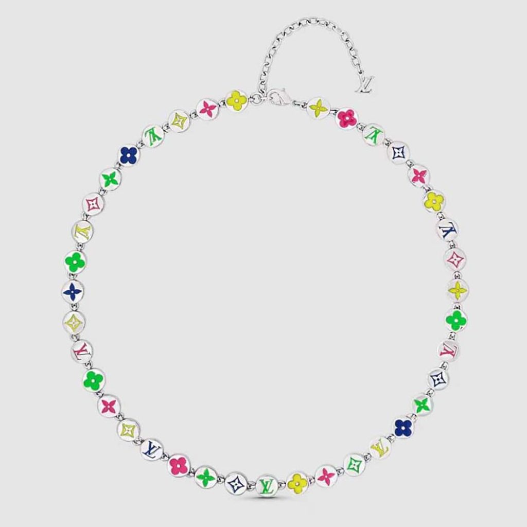 Home 6 Louis Vuitton Men Monogram Colours Necklace