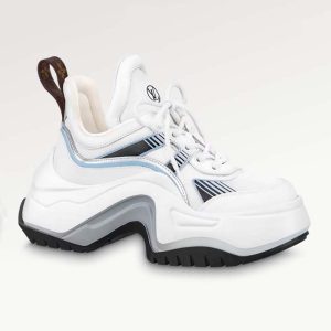 Louis Vuitton Unisex LV Archlight 2.0 Platform Sneaker Light Blue Mix of Materials 5 Cm Heel