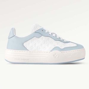 Louis Vuitton Unisex LV Groovy Platform Sneaker Blue Monogram Calf Leather 1ACL28