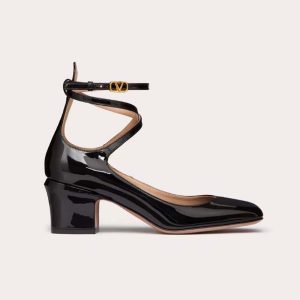 Valentino Women Garavani Tan-Go Patent Leather Pump 60mm-Black 2W2S0FW5VNE_0NO
