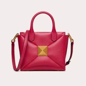 Valentino Women Small One Stud Nappa Handbag-Rose XW0B0K59HHX