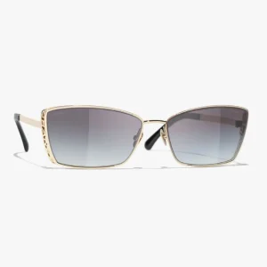 Chanel Unisex Rectangle Sunglasses-Gray A71542X01060L9516