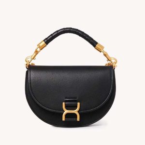 Chloé Women Marcie Chain Flap Bag-Black