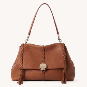 Chloe Women Penelope Medium Soft Shoulder Bag-Brown