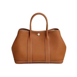 Hermes Unisex Garden Party 30 Voyage Bag-Brown