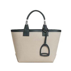 Hermes Unisex Steeple 25 Ecru Tote Bag-Black H083618CKAE