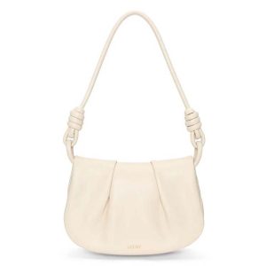 Loewe Women Paseo Satchel in Shiny Nappa Calfskin-White