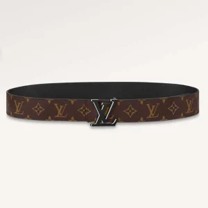 Louis Vuitton Unisex LV Optic 40 MM Reversible Belt MNG Macassar Coated Canvas Leather