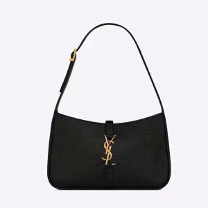 Saint Laurent YSL Women Le 5 à 7 Mini in Lizard-Black