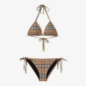 Burberry Women Check Triangle Bikini 80090081