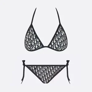 Dior Women Bikini Top / Bottom Blue Dior Oblique Technical Fabric 11BB01A2842_X5803