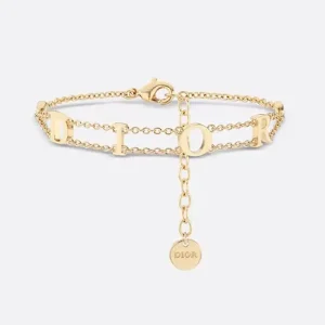 Dior Women Dio(r)evolution Bracelet Gold-Finish Metal and Silver-Tone Crystals