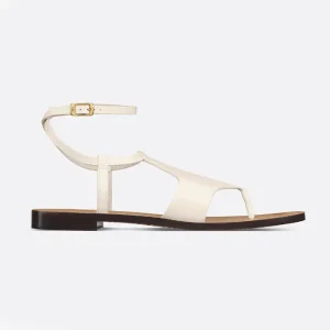 Dior Women Dioriviera Dior Sun Thong Sandal White Calfskin KCO023VEA