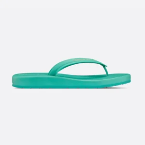 Dior Women Dioriviera Diorsea Thong Sandal Aqua Leather Fabric