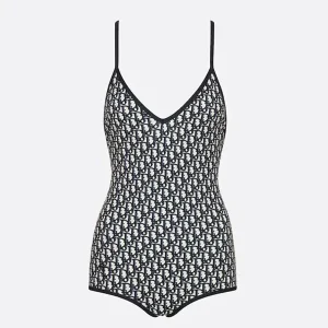 Dior Women One-Piece Swimsuit Blue Dior Oblique Technical Fabric 11BS01A2842_X5803
