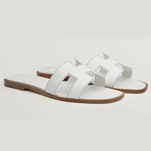 Hermes Women Oran Sandal-White H021056Z