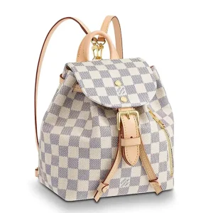 Louis Vuitton LV Women Sperone BB Backpack in Damier Azur Canvas