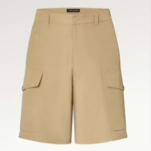 Louis Vuitton Women LV Ripstop Cargo Short Regular Fit Suede Cotton 1ABJIG