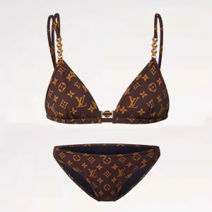 Louis Vuitton Women Monogram Bikini TopBottoms in Brown