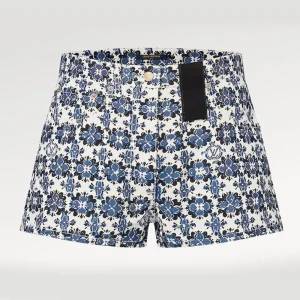 Louis Vuitton Women Monogram Flower Mosaic Mini Shorts 1AFULF