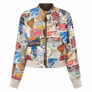 Louis Vuitton Women Reversible Elysee Palace Bomber Jacket Brown Double Sided