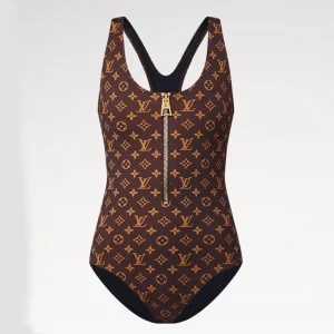 Louis Vuitton Women Zip-up Monogram One-Piece Swimsuit
