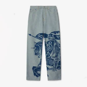 Burberry Men EKD Loose-Fit Jeans Pants in Blue